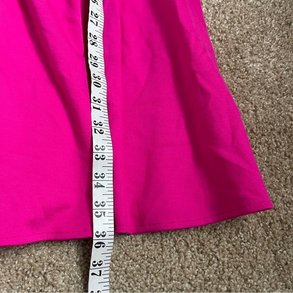Amanda Uprichard Cap Sleeve Dress A-Line Pink Women’s Size Large L - Picture 6 of 7